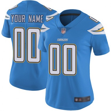 Los Angeles Chargers NFL Football Electric Blue Jersey Women Limited Customized Alternate Vapor Untouchable->customized nfl jersey->Custom Jersey
